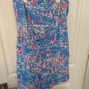 Lilly Pulitzer “Zanzibar Blue Boatylicious“ Jace Romper